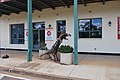 English: A scuplture of a dinosaur outside the Conapaira Hotel in Rankins Springs, New South Wales