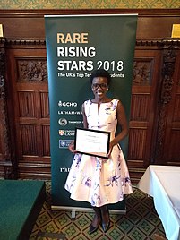 Gladys Chepkirui Ngetich at the Rare Rising Stars Awards of 2018 Rare Rising Award Ceremony2.jpg