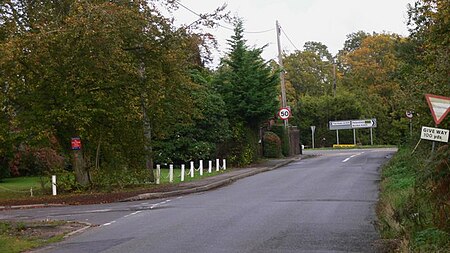 Road junction at Bucks Horn Oak geograph.org.uk 1549427