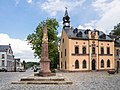 Distanzsäule vom Untertor am Clemens-Pfau-Platz