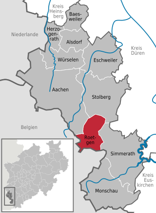 <span class="mw-page-title-main">Roetgen</span> Municipality in North Rhine-Westphalia, Germany