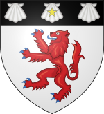 The arms of the first Earl Russell, who was the third son of the sixth Duke of Bedford, were given a mullet argent over the central escallop to differentiate them from his paternal arms. The arms of the first Baron Ampthill, who was third son of the ninth Duke of Bedford, were also marked with a mullet for difference, but in a different tincture.[3]