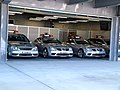 2005: Mercedes-Benz SLK 55 AMG safety car (right) and C 55 AMG medical car (left)