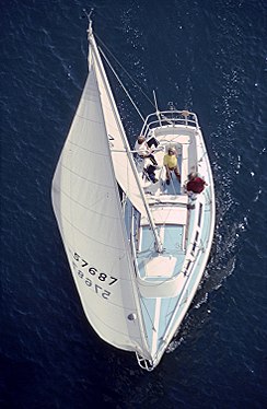 Sailboat In Long Beach Harbor, California-01