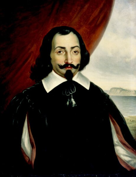 Depiction of Samuel de Champlain (1574–1635) by Theophile Hamel (1870)