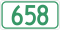 Saskatchewan Yolu 658.svg