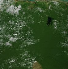 An enlargeable satellite image of Suriname Satellite image of Suriname in September 2002.jpg