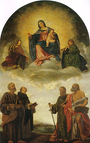 Pala di San Domenico di Pesaro, 1524-1526, Milano, Pinacoteca di Brera