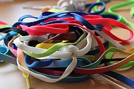 Shoelaces in various colors.