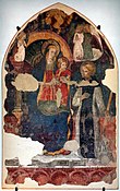 Madone à l’Enfant avec Anges et Saints, école indéterminée, 1475