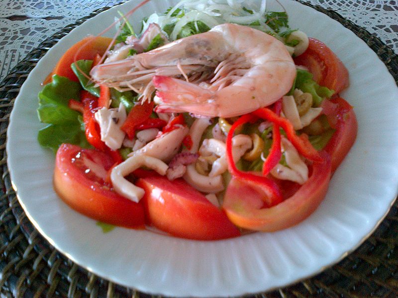 File:Seafood salad with onions and coriander, from Turkey.jpg