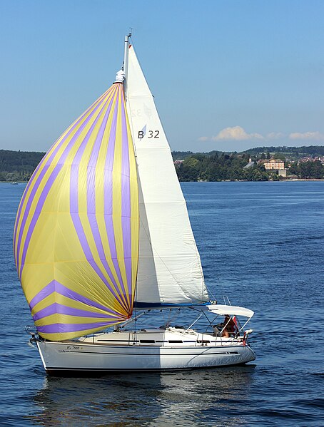 Sailboat on Lake Constance, Germany.