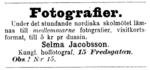 Annons i Svensk Läraretidning 1895.