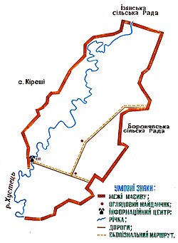 Карта-схема масиву «Долина нарцисів»