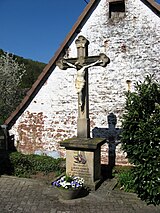 Tomb and wayside cross