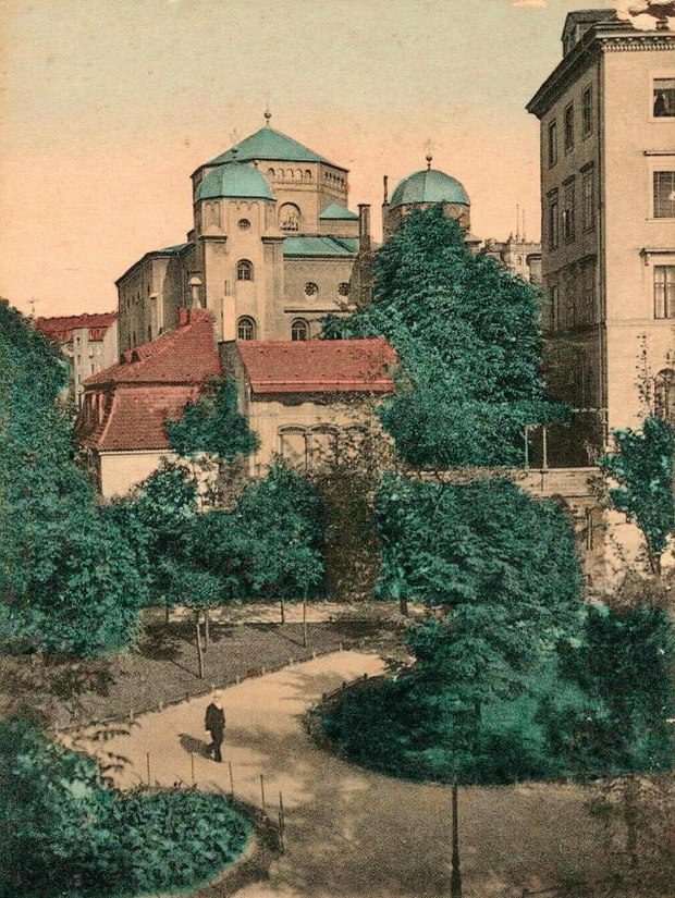 Ort des ehemaligen Gondelhafens. Zustand vor 1902.