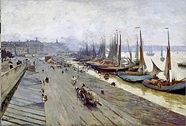 Le port vu depuis le pont, 1904, par Alfred Smith.
