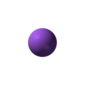 Ball-and-stick model of the sodium cation