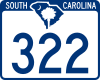 Three-digit state highway shield, South Carolina
