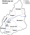 Town of Lörrach and his subdivisions