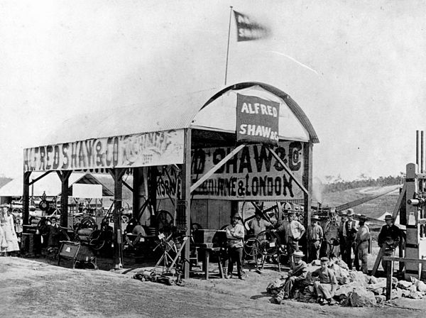 Alfred Shaw and Co.'s machinery exhibition at the Queensland Intercolonial Exhibition, 1876
