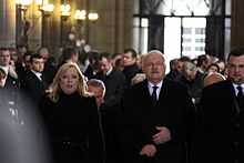 Radicova with President Gasparovic at the funeral of Vaclav Havel in 2011 Statni pohreb Vaclava Havla 23.12.2011 193.jpg