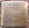 Stolperstein Haynstrasse 10 (Elfriede Ruben) itt: Hamburg-Eppendorf.JPG