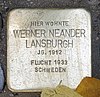 Stolperstein Landshuter Str 15 (Schön) Werner Neander Lansburgh.jpg