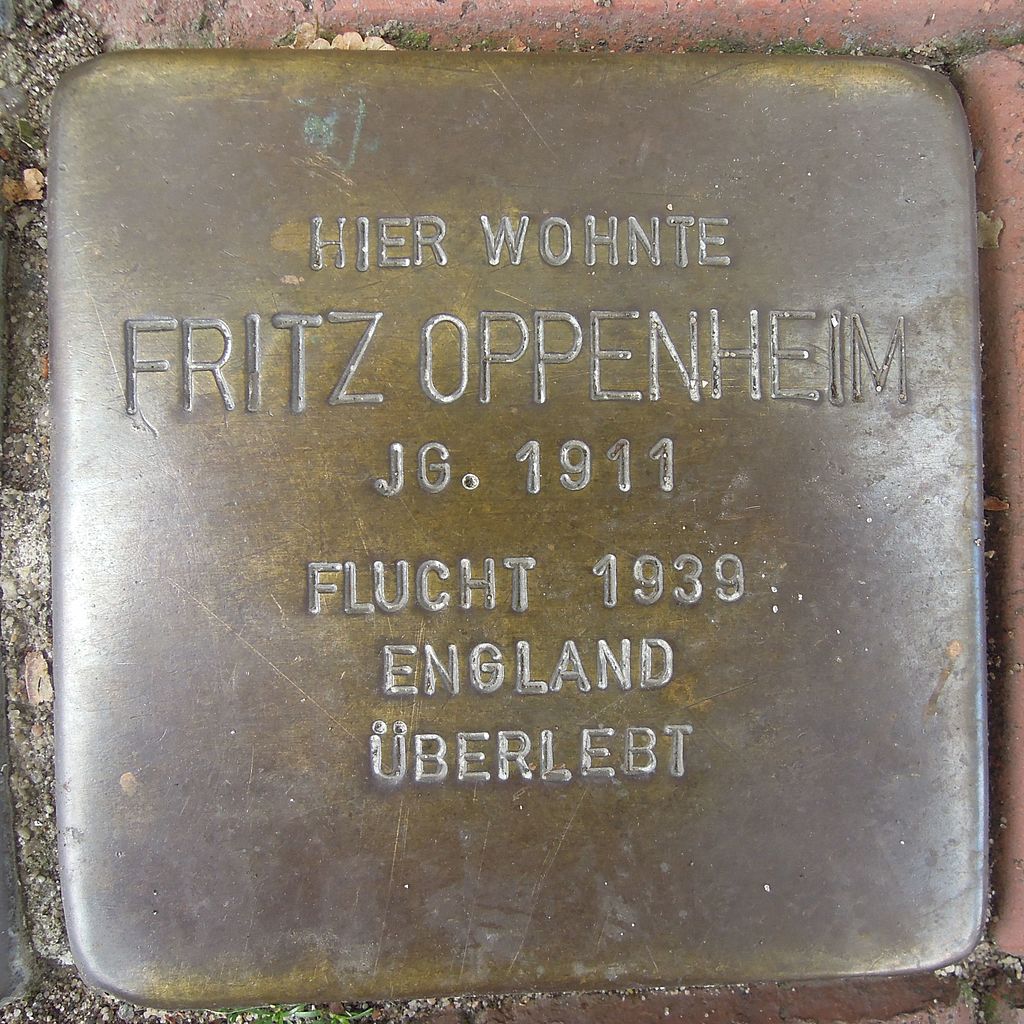 Stolperstein Petershagen Mindenerstraße 12 Fritz Oppenheim