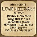 Stolperstein für Ludwig Niedermaier (Teltow).jpg