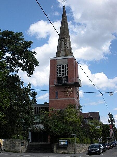 File:Stuttgart Evang. Gedächtniskirche - Turm.JPG