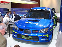 Subaru WRX STI rally car at the 2006 Paris Auto Show (4).jpg