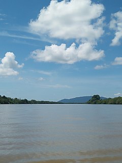 Sambas River River in Indonesia
