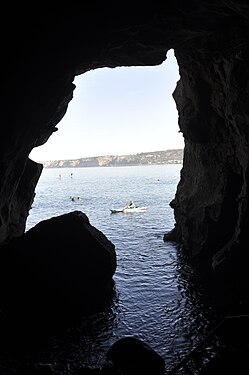 "Sunny Jim" profile in Sunny Jim Cave in La Jolla, San Diego, CA