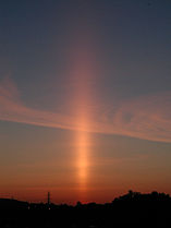 Sun pillar