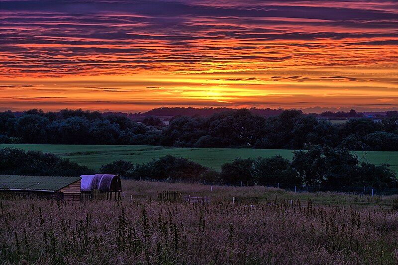 File:Sunset over the Suffolk countryside.jpg