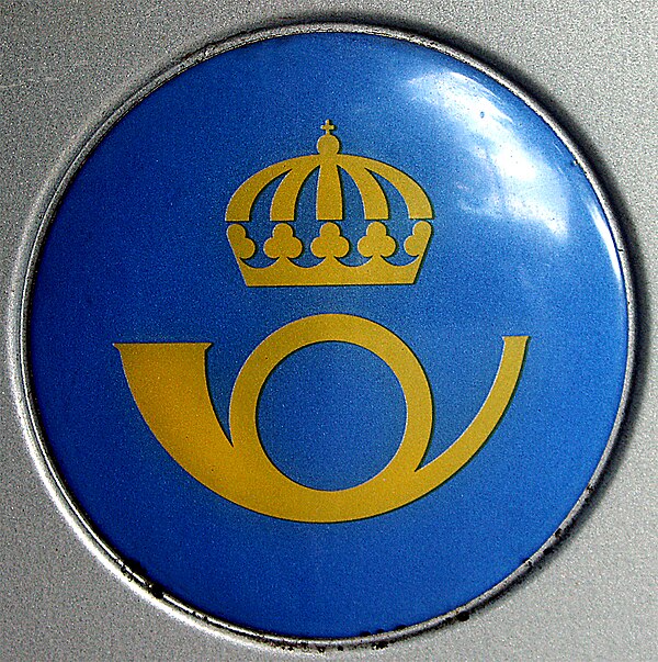 Post horn logo from Sweden