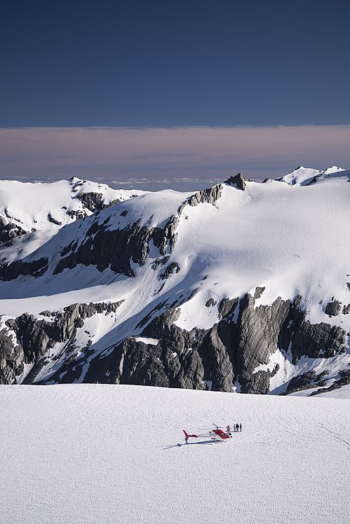 Fox Glacier, a popular visitor destination on the West Coast