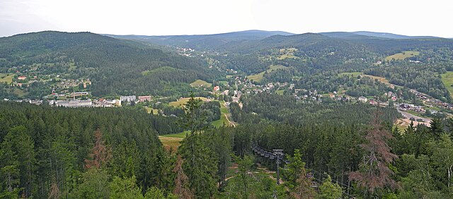 Josefův Důl and surrounding landscape