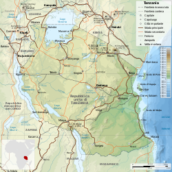 Map wa Tanzania