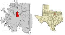 Tarrant megye Texas beépített területei Haltom City highlighted.svg