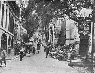 Wyndham Street,Hong Kong in 1908