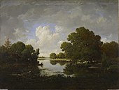 Théodore Rousseau - Bouzanne Nehri Kıyıları - Walters 37137.jpg