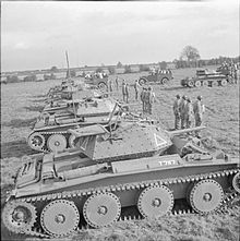 Covenanter tanks of 15th/19th The King's Royal Hussars on parade at Wellingborough for inspection by Alexander Cadogan, 1 November 1941 The British Army in the United Kingdom 1939-45 H15182.jpg