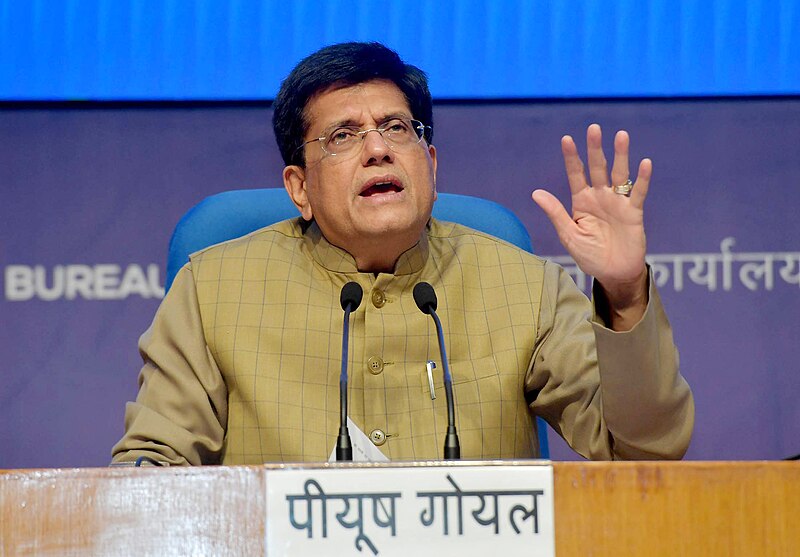 File:The Union Minister for Commerce & Industry, Consumer Affairs, Food & Public Distribution and Textiles, Shri Piyush Goyal briefing the media on Cabinet decisions at National Media Centre, in New Delhi on March 07, 2024 (4).jpg