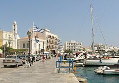 Tinos town, view of the port
