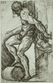 Studie für den heiligen Sebastian des Hochaltars von Tizian, vor 1522