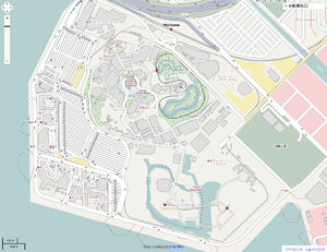 300px tokyo disney land in openstreetmap