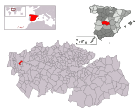 Locatie van de gemeente op de kaart van de provincie