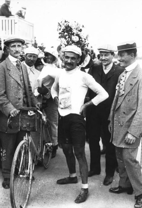 Gustave Garrigou after winning the race.